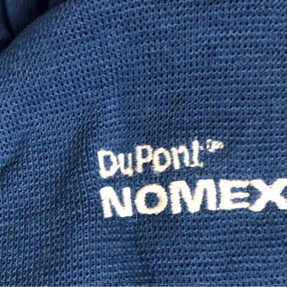 DUPONT NOMEX SIZE LARGE FLAME RESISTANT BLUE TURTLENECK - Picture 4 of 7